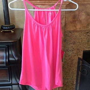 Lilly Pulitzer tiki pink Lacy tank